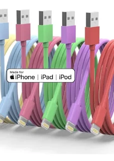 iPhone Charger Cord 6-Pack MFi Certified – Final Price $4.89 (Was $13.99)