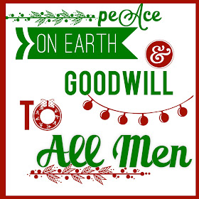 Peace on earth and goodwill to all men free christmas printable