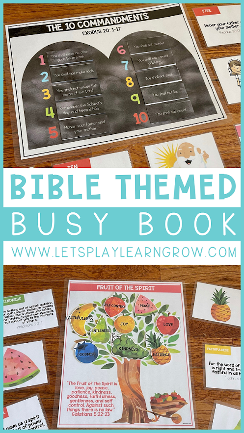 Bible Themed Busy Book Activity Pages