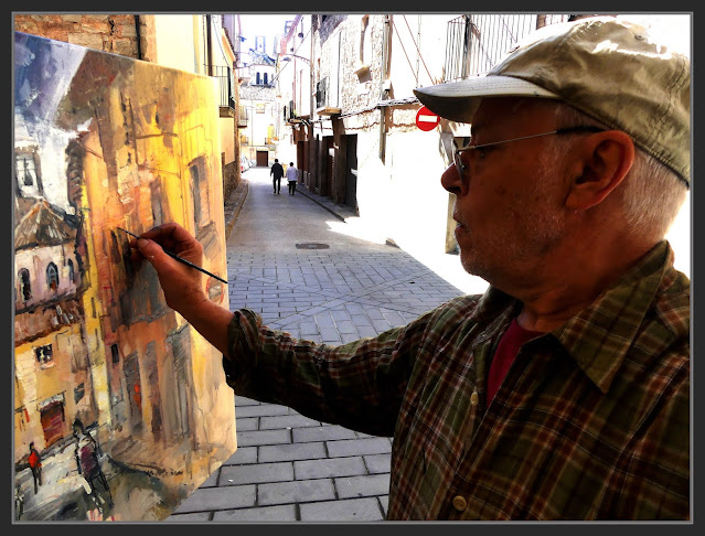 PINTURA-SANTPEDOR-FOTOS-PINTOR-ERNEST DESCALS-CARRER BERGA-QUADRES-PAISATGES-