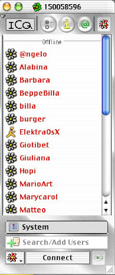 ICQ screen