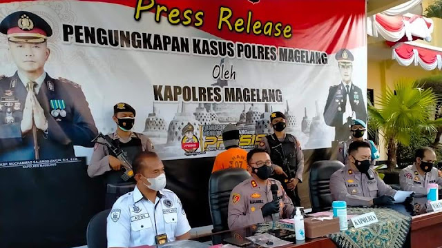 Team Satresnarkoba Polres Magelang Berhasil Bekuk Pelaku Transaksi Peredaran Narkotika