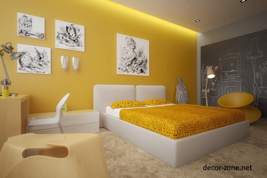 Modern Bedroom Designs In A Yellow Color