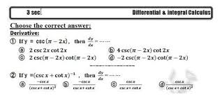 مراجعة الرياضيات باللغة الانجليزية للصف العاشر المتقدم الفصل الثاني والثالث 2024