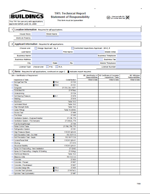 TR-1 Form (Old Code): Technical Report Statement of Responsibility First Page