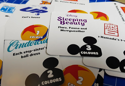 Disney Edition Colour Brain Review questions card examples