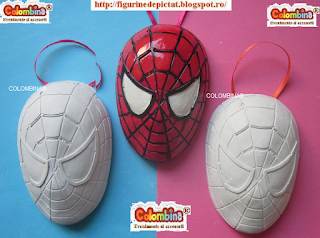 figurina colombina spiderman de pictat si de colorat