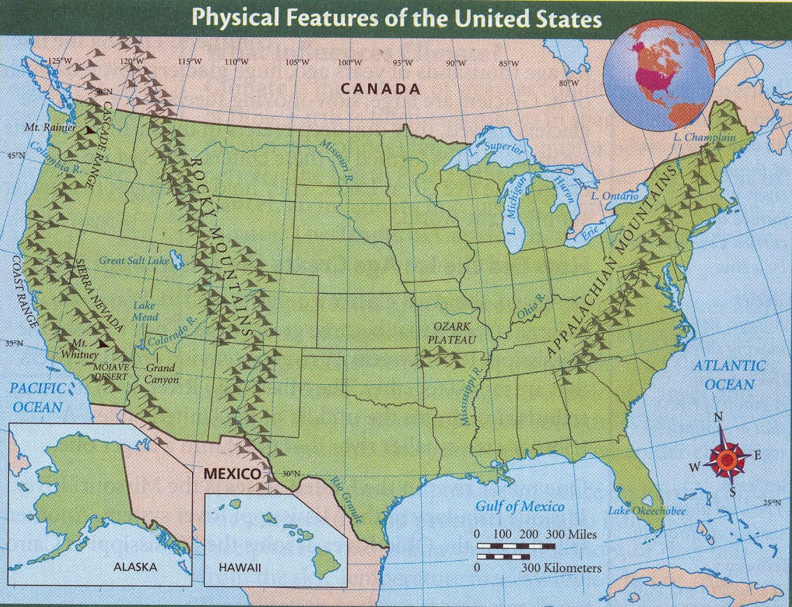 Map United States Rocky Mountains ... United States Physical Map Mountains on appalachian mountains map united states ...