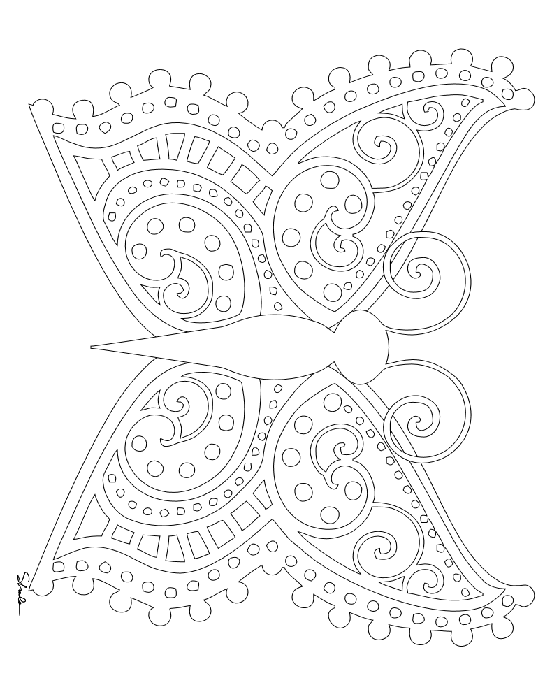 Don t Eat the Paste Butterfly  coloring  pages 