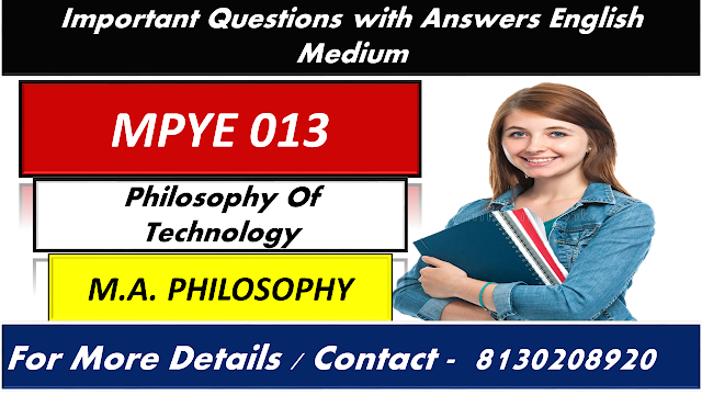 IGNOU MPYE 013 Important Questions With Answers English Medium