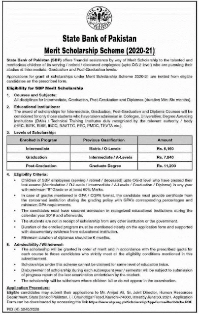 state-bank-of-pakistan-merit-scholarship-application-form