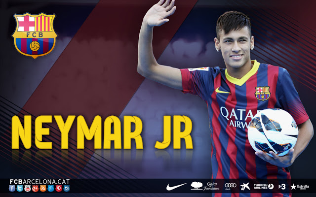 Wallpaper Neymar JR di FC Barcelona