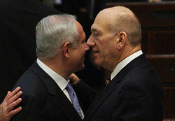 Netanyahu and Olmert