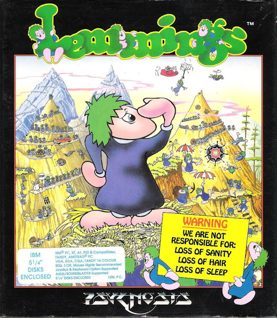 Lemmings (Amiga cover)