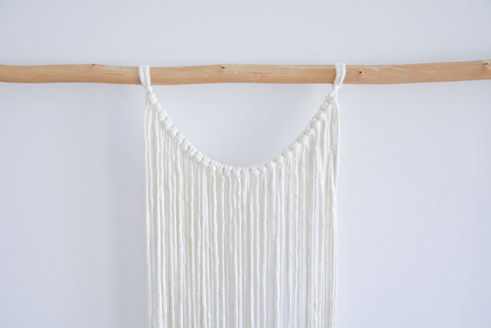 cuerdas atadas con nudo de alondra