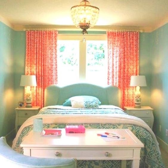 how to pair peach and teal wall paints