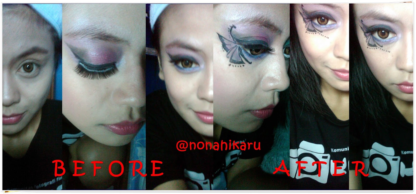 Tutorial Fantasy Makeup Blue Butterfly On Eye Beauty Travelling