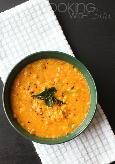 bottle gourd with lentils