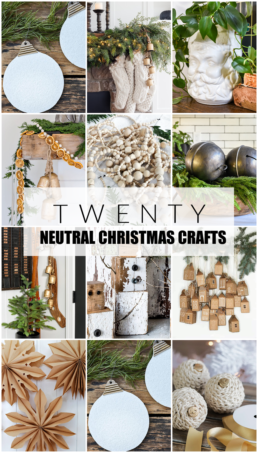 DIY neutral Christmas crafts