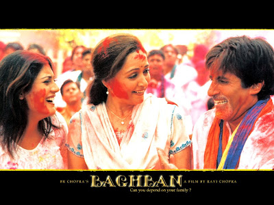 happy holi song in Baghban