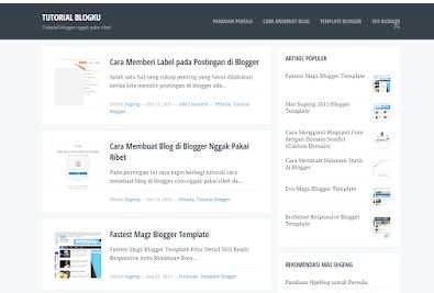 10 Template Blogger Buatan Mas Sugeng Yang Dibagikan Secara Gratis 2020