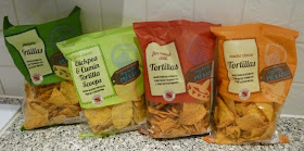 Gluten Free Jalapeno, Fire Roasted Chilli and Nacho Cheese flavour Tortillas, as well as the Lime Salsa Chickpea & Cumin Tortilla Scoops available at Marks & Spencer