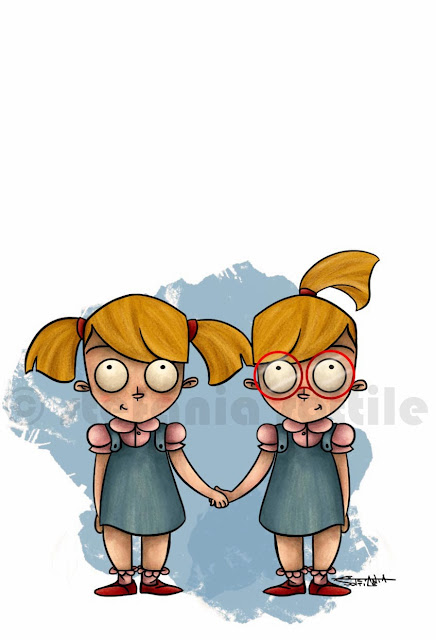 Twins, Character Design, Illustration Game Graphics, draws, cartoon