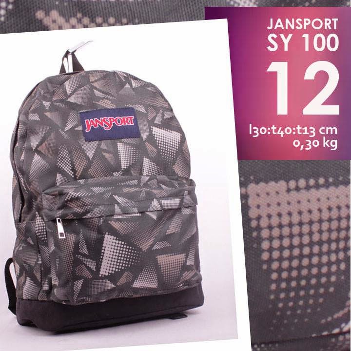 jual online tas ransel jansport murah motif segitiga