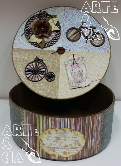 Caixa de MDF com Scrapdecor: Bicicleta Vintage 3