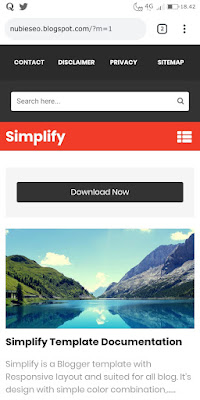 Download template blogger Simplify gratis