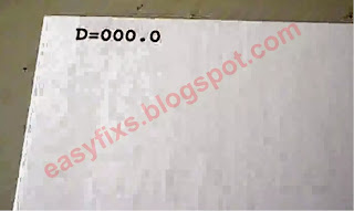 D=000.0 means that the main ink absorbent counter is reset to zero
