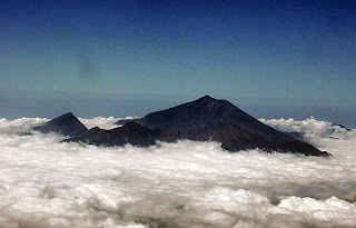 Mount Rinaji in Clouds, Lombok