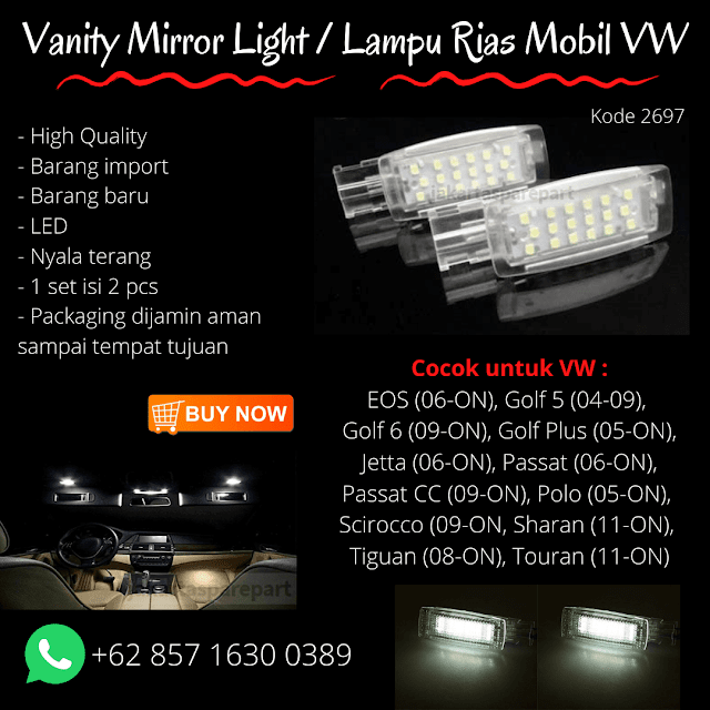 Vanity Mirror Light / Lampu Rian Mobil VW
