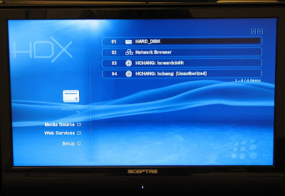 HDX 1000 Internal HDD Installed