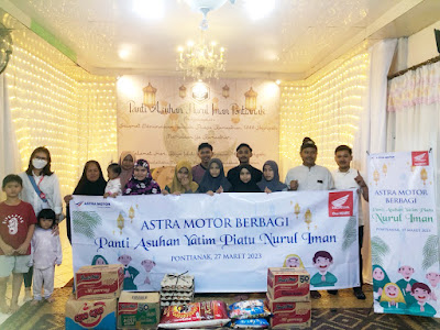 Foto bersama perwakilan anak-anak Panti Asuhan Yatim Piatu Nurul Iman