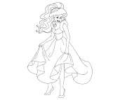 #4 Ariel Coloring Page