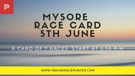 Mysore Race Cards, Trackeagle, Racingpulse