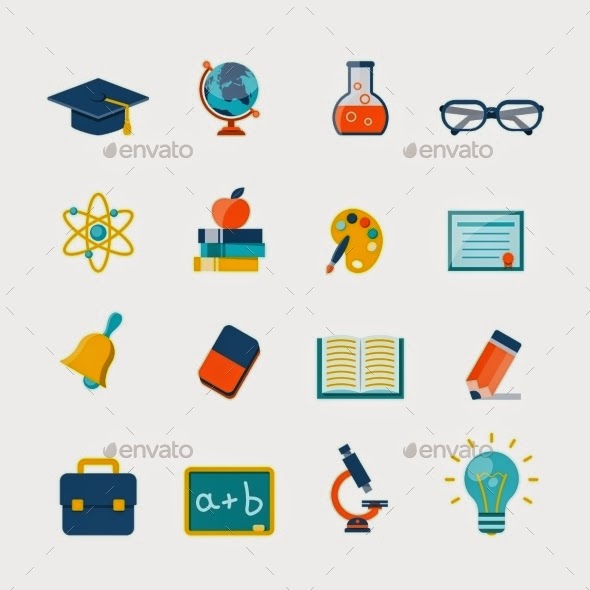 Education Icons vectors