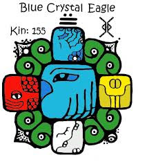 Infinito Humano: Aguila Cristal Azul - Lahak Men - Kin 155