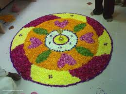 Simple Flower Rangoli Designs