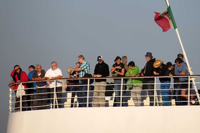 Passengers on board Corsica Marina Seconda, port of Livorno