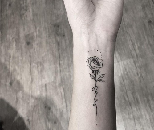 33 Gambar Tato  Feminim Lucu Simple  dan Keren Gambar 