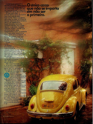 propaganda fusca - 1972. Volkswagen.  brazilian advertising cars in the 70s; os anos 70; história da década de 70; Brazil in the 70s; propaganda carros anos 70; Oswaldo Hernandez;