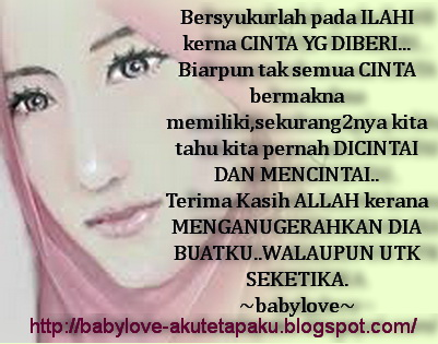 Babylove Cinta yg INDAH DAN BERMAKNA