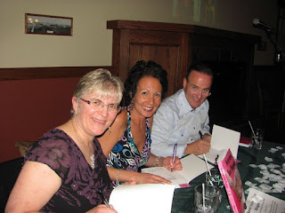 Author Deana Driver with Dionne and Graham Warner at the book launch for Never Leave Your Wingman: Dionne and Graham Warner's Story of Hope, June 16, 2011