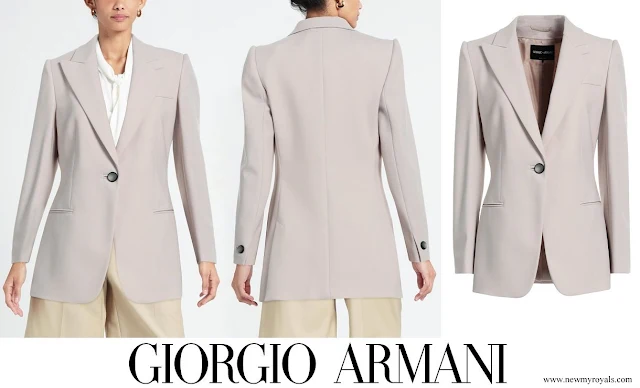 Queen Mathilde wore Giorgio Armani Blazer