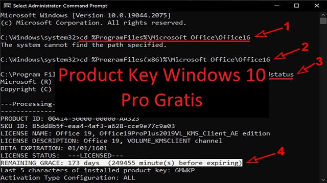Product Key Windows 10 Pro Gratis
