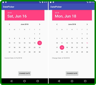 DatePicker Android