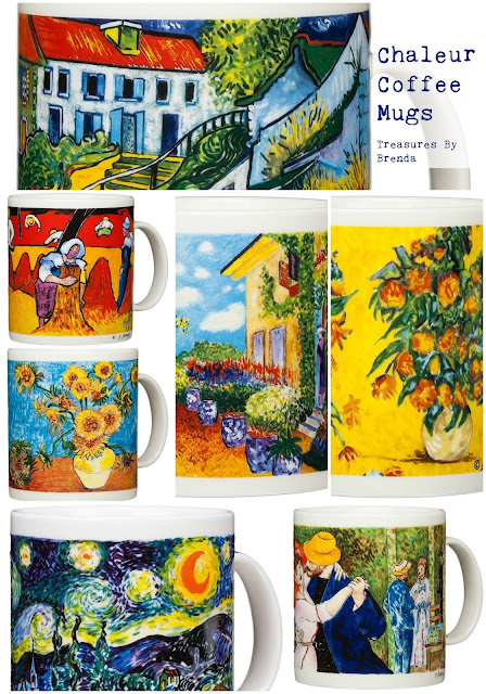 Chaleur Coffee Mugs Feature Famous Pieces of Artwork