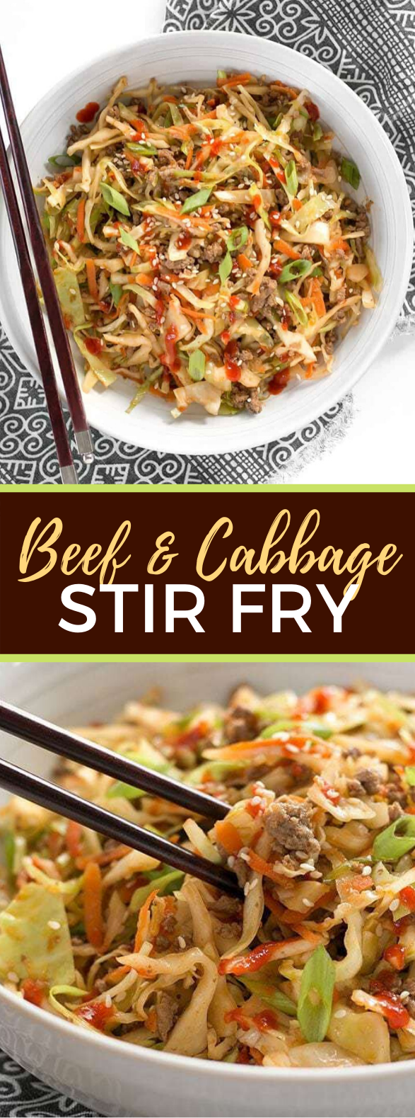 BEEF AND CABBAGE STIR FRY #lowcarb #healthydinner
